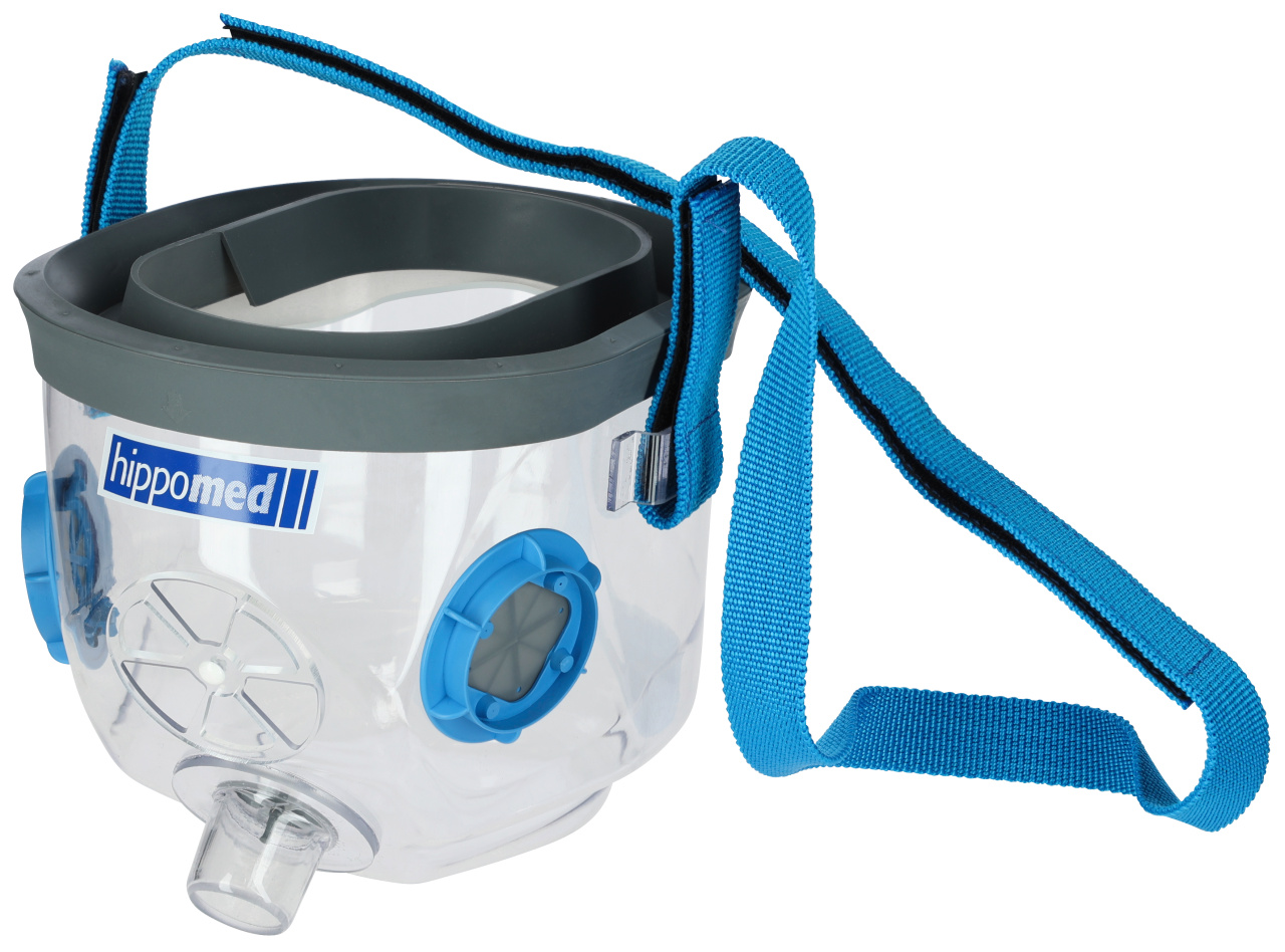 Atemmaske Gr. PONY komplett mit Zubehör für Hippomed Ultraschall-Inhalator Air One Flex
