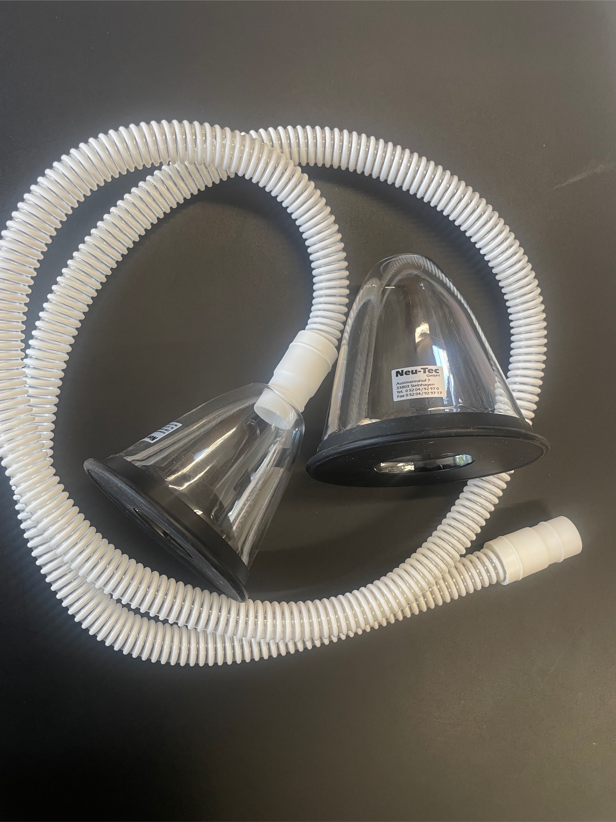 Hunde-/ Kleintierinhalationsmaske mit Schlauch für Hippomed Ultraschallinhalator Air One / Flex