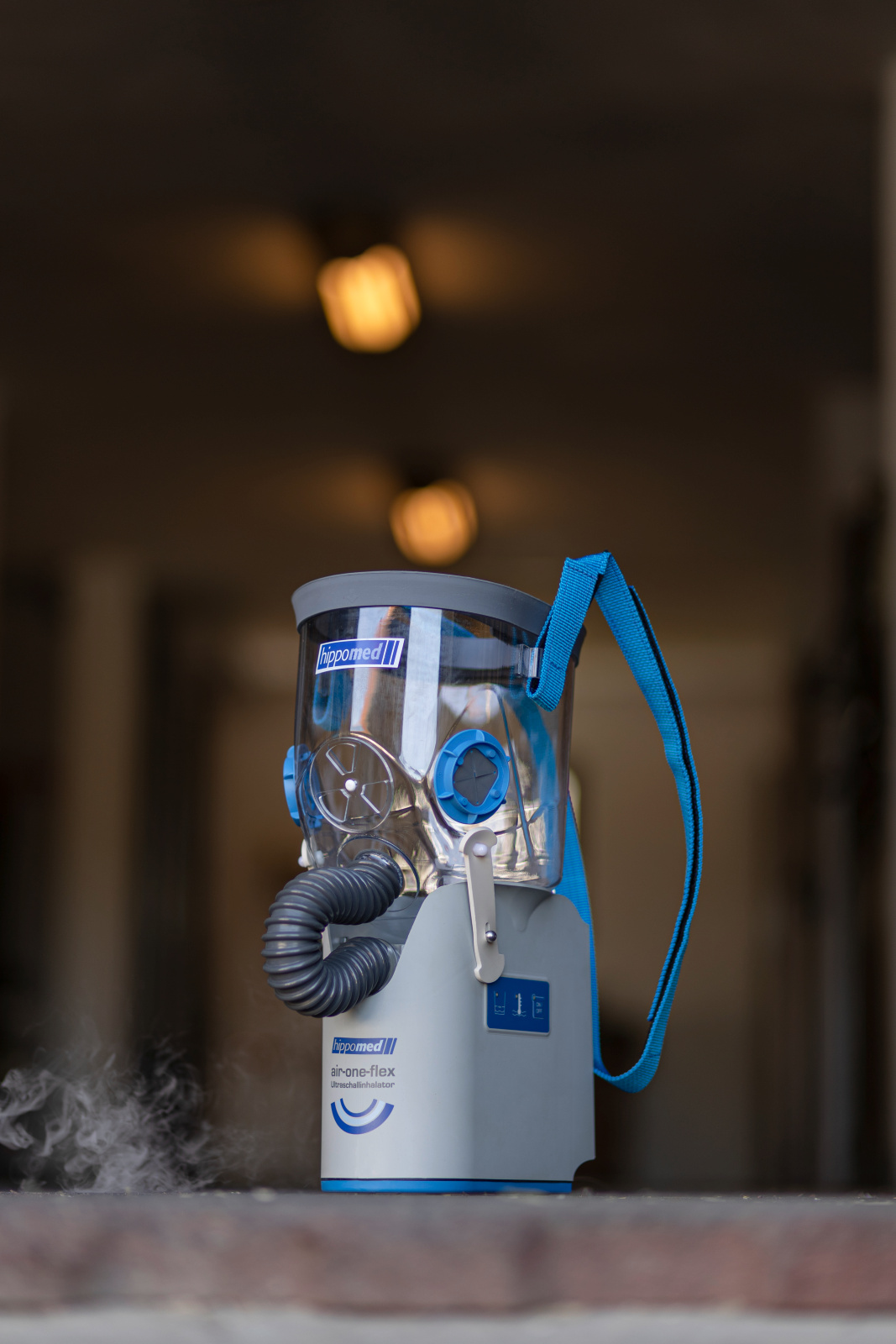 Air One Flex Gr. WARMBLUT Hippomed Ultraschall-Inhalator Komplettset mit Zubehör