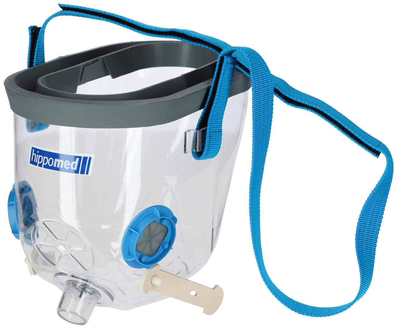 Atemmaske Gr. KALTBLUT komplett mit Zubehör für Hippomed Ultraschall-Inhalator Air One
